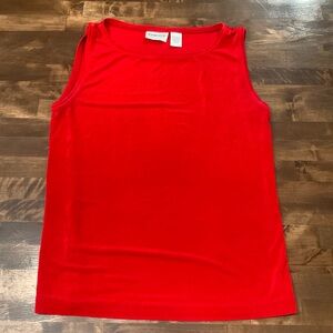 Chicos Travelers Red Tank Size 2 (L)